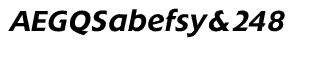 Sands Serif fonts D-J: Extension Medium Italic