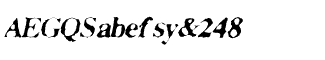 Serif fonts D-G: Facsimilied Italic