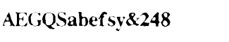 Serif fonts D-G: Facsimilied Light