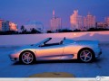 Car wallpapers: Ferrari 360 city view wallpaper