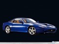Car wallpapers: Ferrari 575 blue in black wallpaper