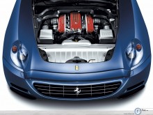 Ferrari 612 engine view wallpaper