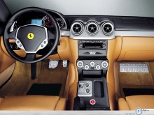Ferrari 612 interior design wallpaper