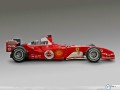 Ferrari F1 2004 side profile wallpaper