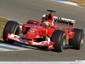 Ferrari F1 2004 trace turning wallpaper