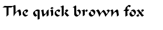 Serif misc fonts: Flat Brush Normal