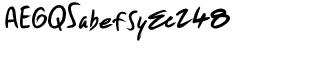 Handwriting fonts A-K: Fleche Regular