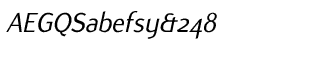 Sands Serif fonts D-J: Flux Italic