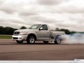 Ford F 150 wallpapers: Ford F 150 smoky wheels wallpaper