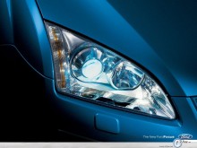 Ford Focus blue headlight wallpaper