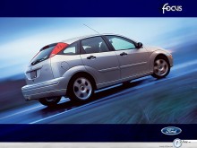 Ford Focus in blue wallpaper