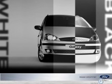 Ford Galaxy black and white wallpaper