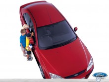 Ford Mondeo and kids wallpaper