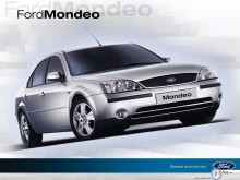 Ford Mondeo silver angle profile wallpaper