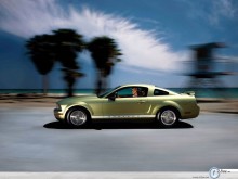 Ford Mustang car and women wallpaper