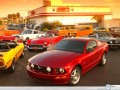 Ford Mustang wallpapers: Ford Mustang gas-station wallpaper
