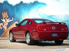 Ford Mustang grafiti surfing wallpaper