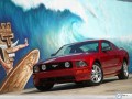 Ford wallpapers: Ford Mustang grafiti water wave wallpaper
