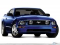 Ford wallpapers: Ford Mustang GT Deluxe Coupe blue wallpaper