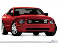 Ford Mustang GT Deluxe Coupe red wallpaper