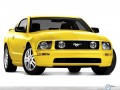 Ford Mustang wallpapers: Ford Mustang GT Deluxe Coupe yellow wallpaper