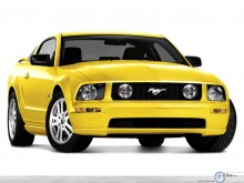 Ford Mustang GT Deluxe Coupe yellow wallpaper