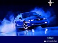 Ford wallpapers: Ford Mustang wheel burn wallpaper