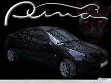Ford Puma in dark wallpaper