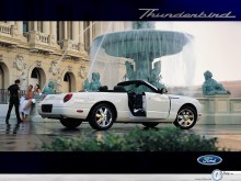 Ford Thunderbird water fountain wallpaper