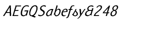 Formica fonts: Formica Italic