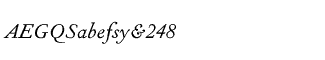 Symbol fonts E-X: Fournier Italic Package