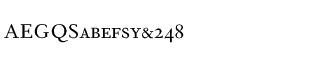 Symbol fonts E-X: Fournier Small Cap