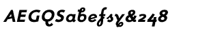 Retro fonts A-M: Fox Bold Italic