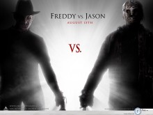 Freddy Vs Jason in light  wallpaper