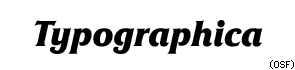 Sans Serif fonts: Friz Quadrata Bold Italic