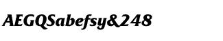 Sans Serif fonts: Friz Quadrata Bold Italic Package