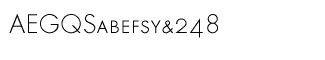 Sands Serif fonts D-J: Futura Small Caps Light