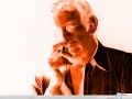 Music wallpapers: Gainsbourg smoke orange wallpaper