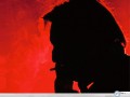 Music wallpapers: Gainsbourg smoking red wallpaper