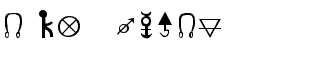 Symbol fonts: Gary