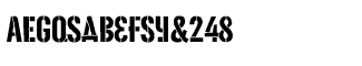 Sands Serif fonts D-J: Gazz Stencil