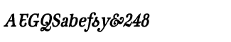 Retro fonts A-M: Geist Bold Italic