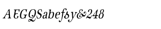Retro fonts A-M: Geist Italic