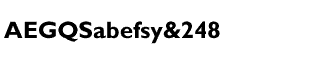 Serif fonts G-L: Gill Sans (Alt fig 1) Bold