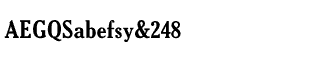 Serif fonts G-L: Gloucester Bold Condensed