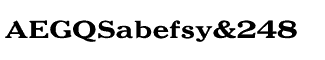 Serif fonts G-L: Gloucester Bold Extended
