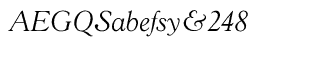 Serif fonts G-L: Goudy 38 Light Italic