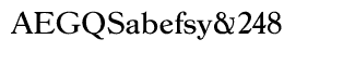Serif fonts G-L: Goudy 38 Medium