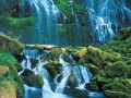Nature wallpapers: Green waterfall