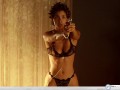 Halle Berry wallpapers: Halle Berry with gun wallpaper
